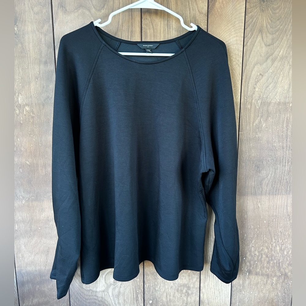 Banana Republic Black Long Sleeve Top